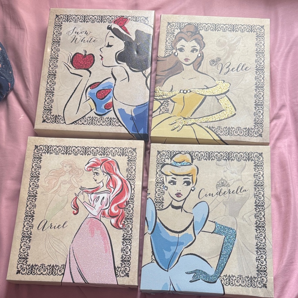 Lot of Princess Canvases